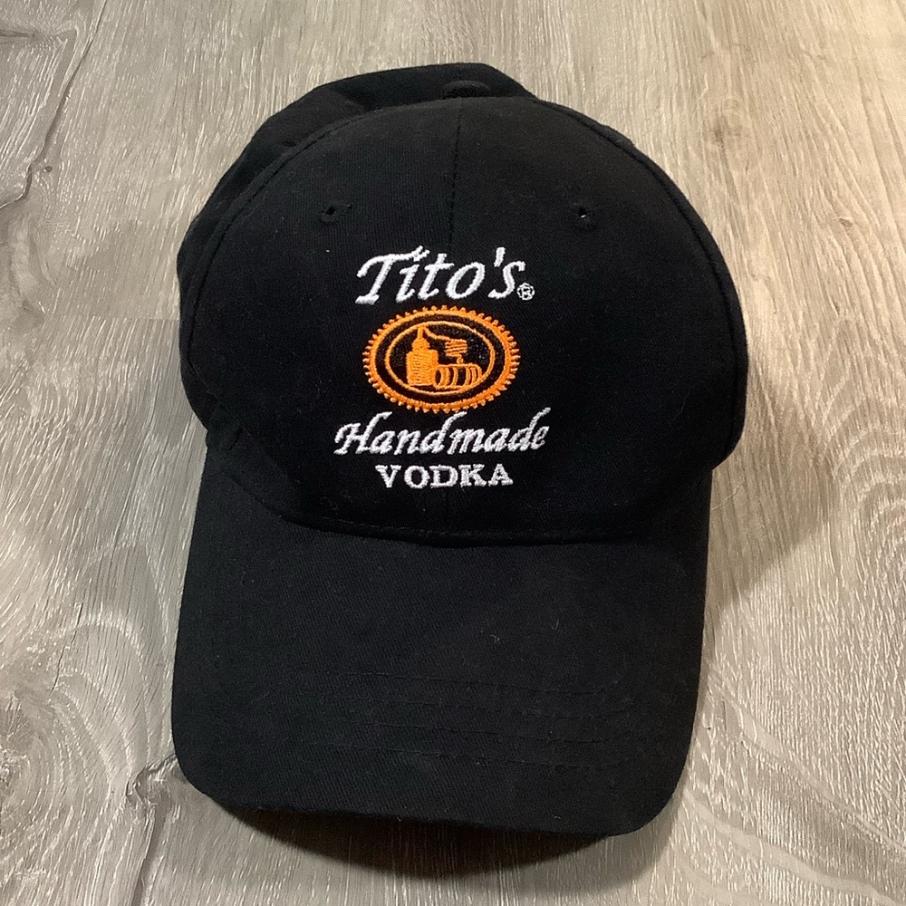 Tito’s handmade vodka black baseball cap